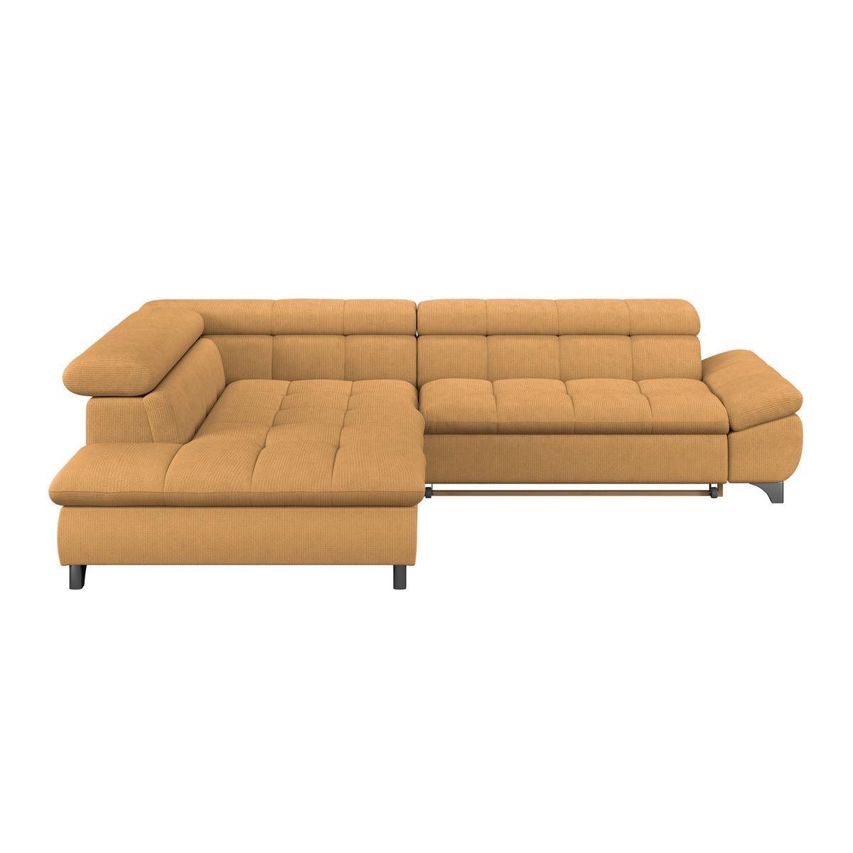 Ecksofa Gemini Goldfarben, B: 234cm - Chromfarben/Goldfarben, KONVENTIONELL, Textil (234/312cm)