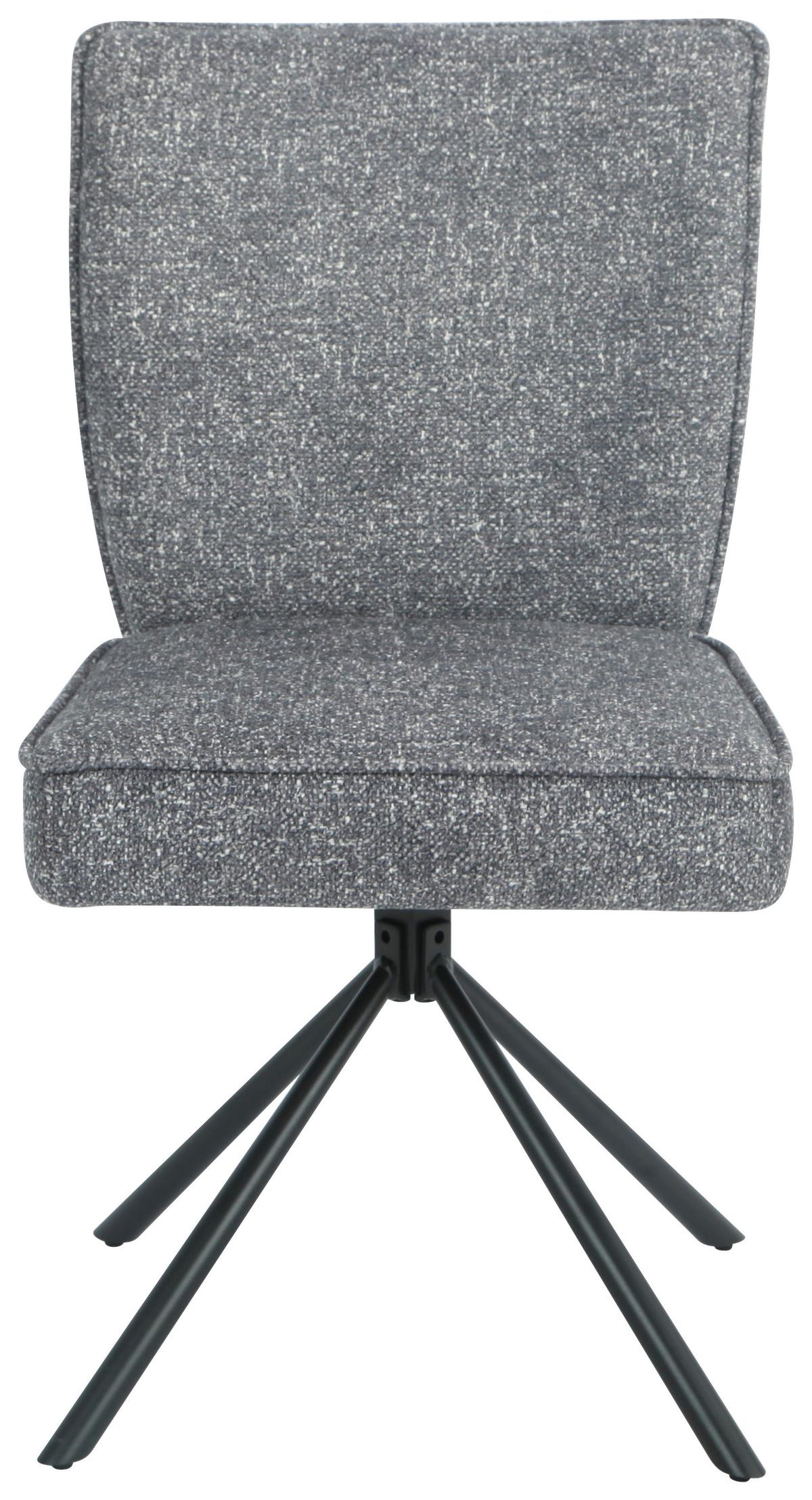 Négylábú Szék Ellen Giga-S - fekete/antracit, Modern, textil/fém (49/91/66cm)
