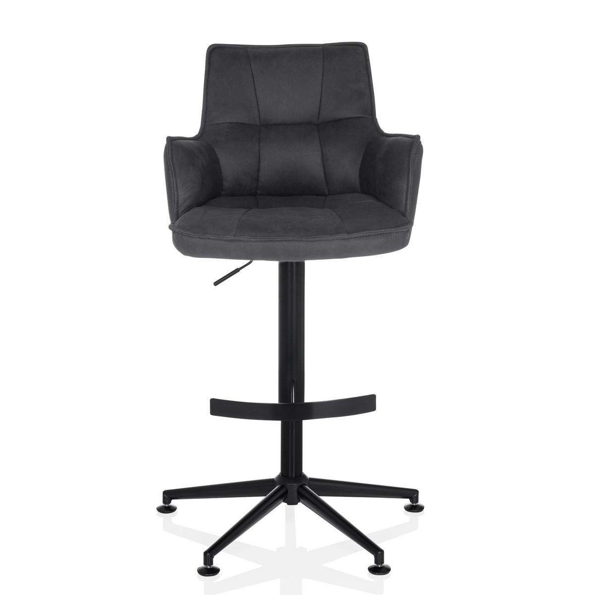 Barhocker Soalo Life High Anthrazit B: 55 Cm - Anthrazit/Schwarz, MODERN, Kunststoff/Textil (55/93/56cm) - MID.YOU