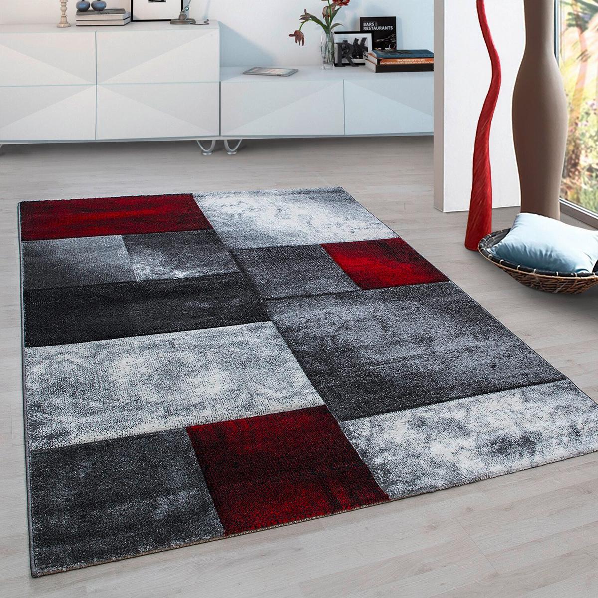 Flachwebteppich Hawaii - Rot, Design, Textil (240/340cm) - Novel