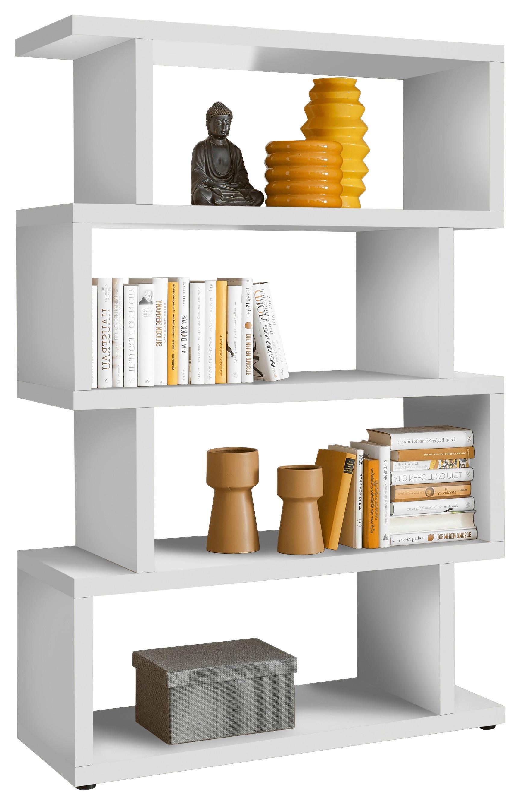 Wandregal Bc 3105 B: 100 Cm Weiß - Schwarz/Weiß, Basics, Holzwerkstoff (100/152/38cm) - Livetastic