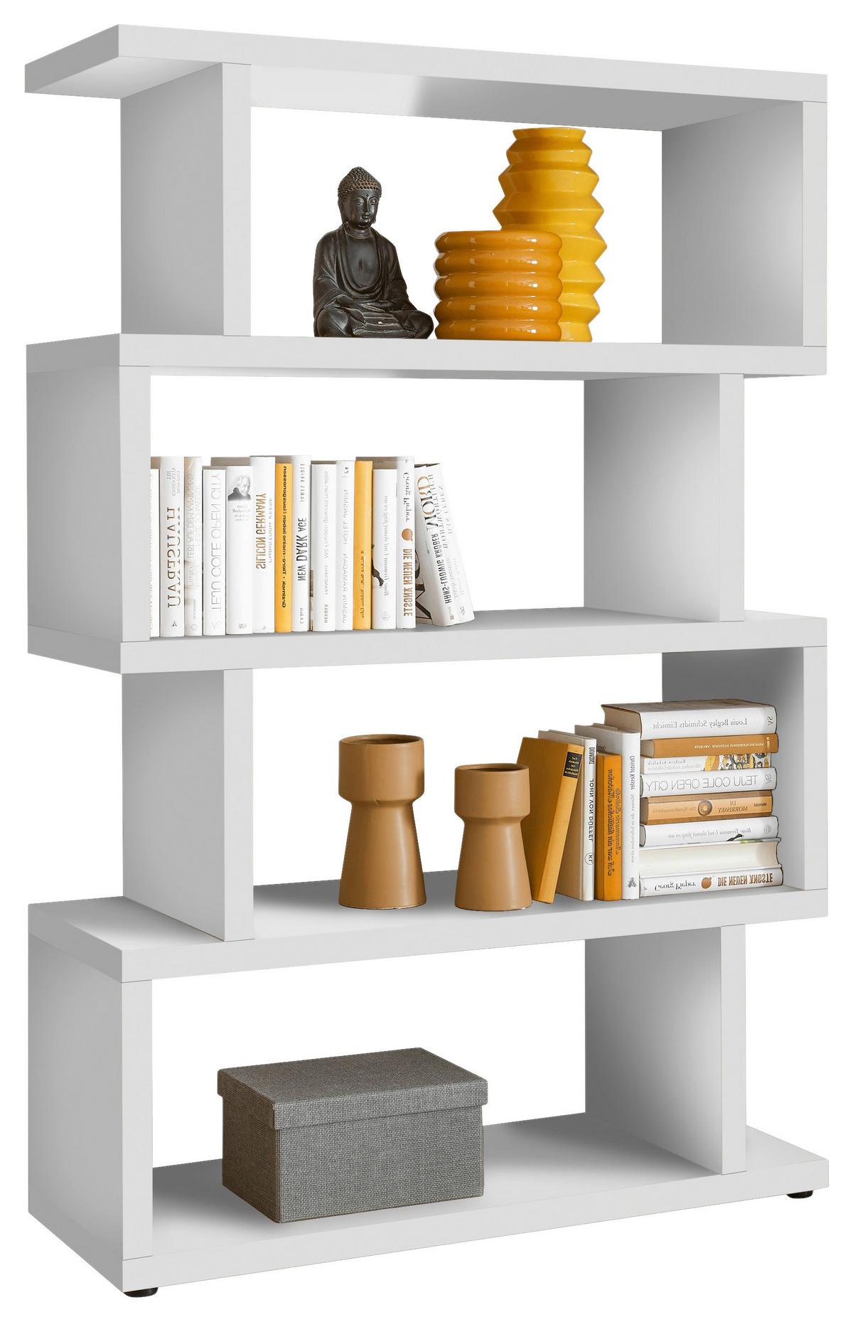 Wandregal Bc 3105 B: 100 Cm Weiß - Schwarz/Weiß, Basics, Holzwerkstoff (100/152/38cm) - Livetastic