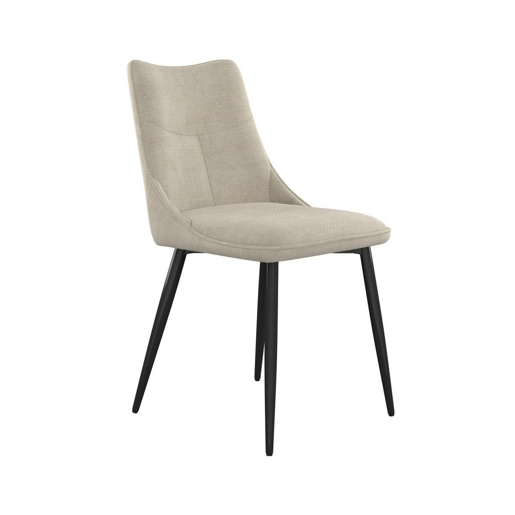 Vierfußstuhl Vera Beige Echtholz Beine