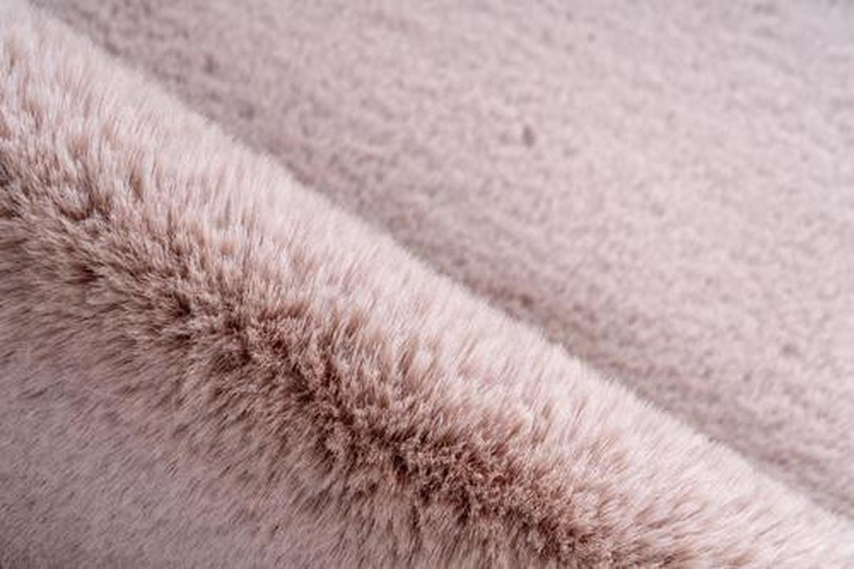 Kunstfell Rabbit Rosa 60x180 cm Textil - Rosa, Trend, Textil (60/180cm) - Kayoom