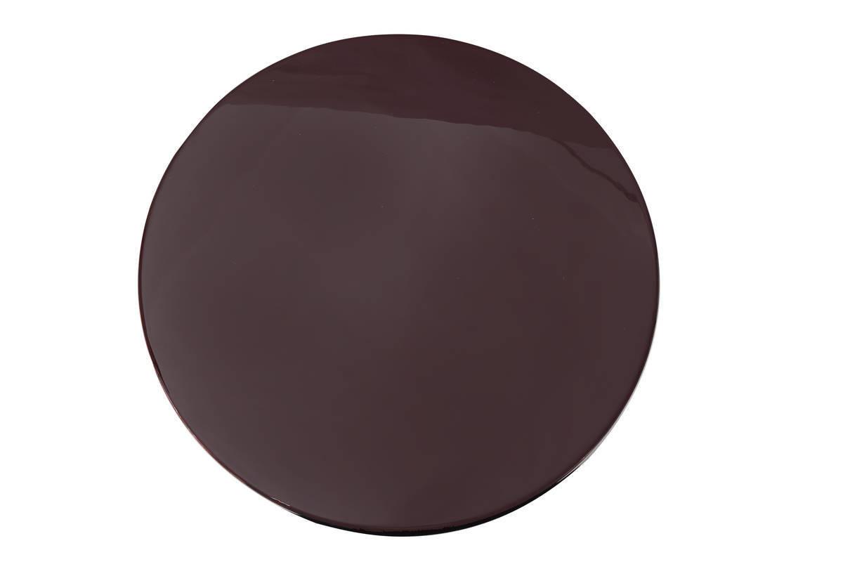 Beistelltisch Art Deco Silberfarben/Beere - Beere/Silberfarben, Trend, Metall (51/51/47cm) - Kayoom