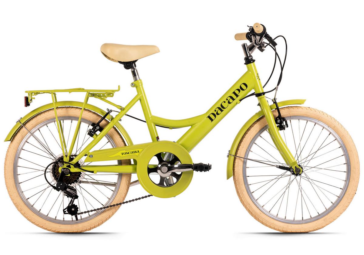 Dacapo Kinderfahrrad 20" 308k - Grün, Basics, Metall (25/140/60cm)
