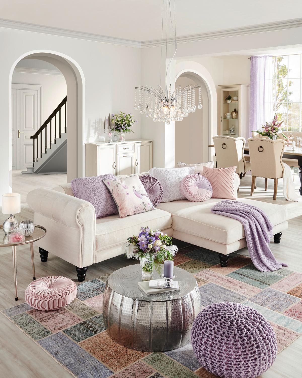 Ecksofa Jonte Weiß S: 260x160 cm - Dunkelbraun/Weiß, Design, Textil (260/160cm) - MID.YOU