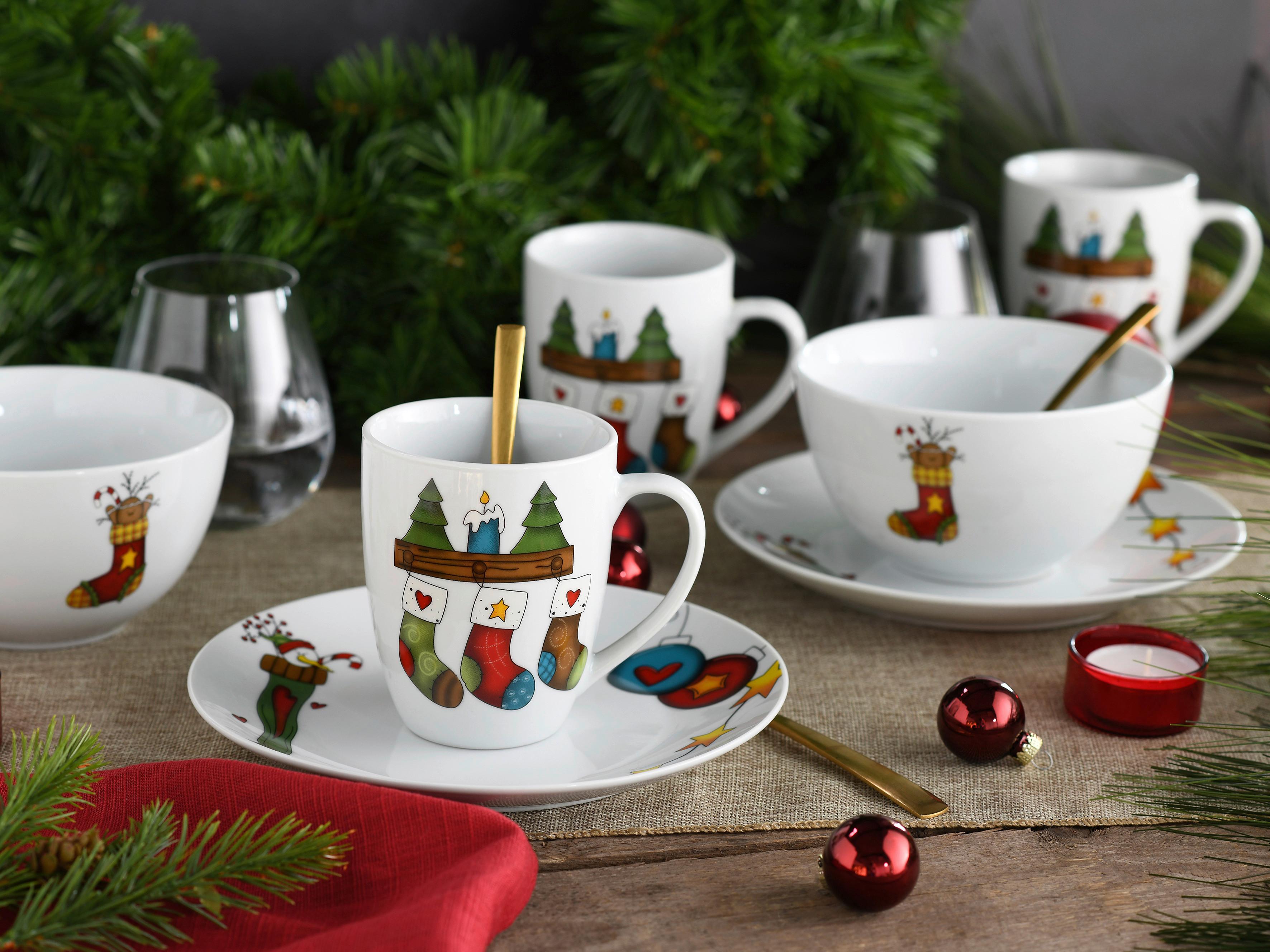 Frühstücksservice Luna 18-teilig - Basics, Keramik (33,5/33,5/33cm) - Creatable