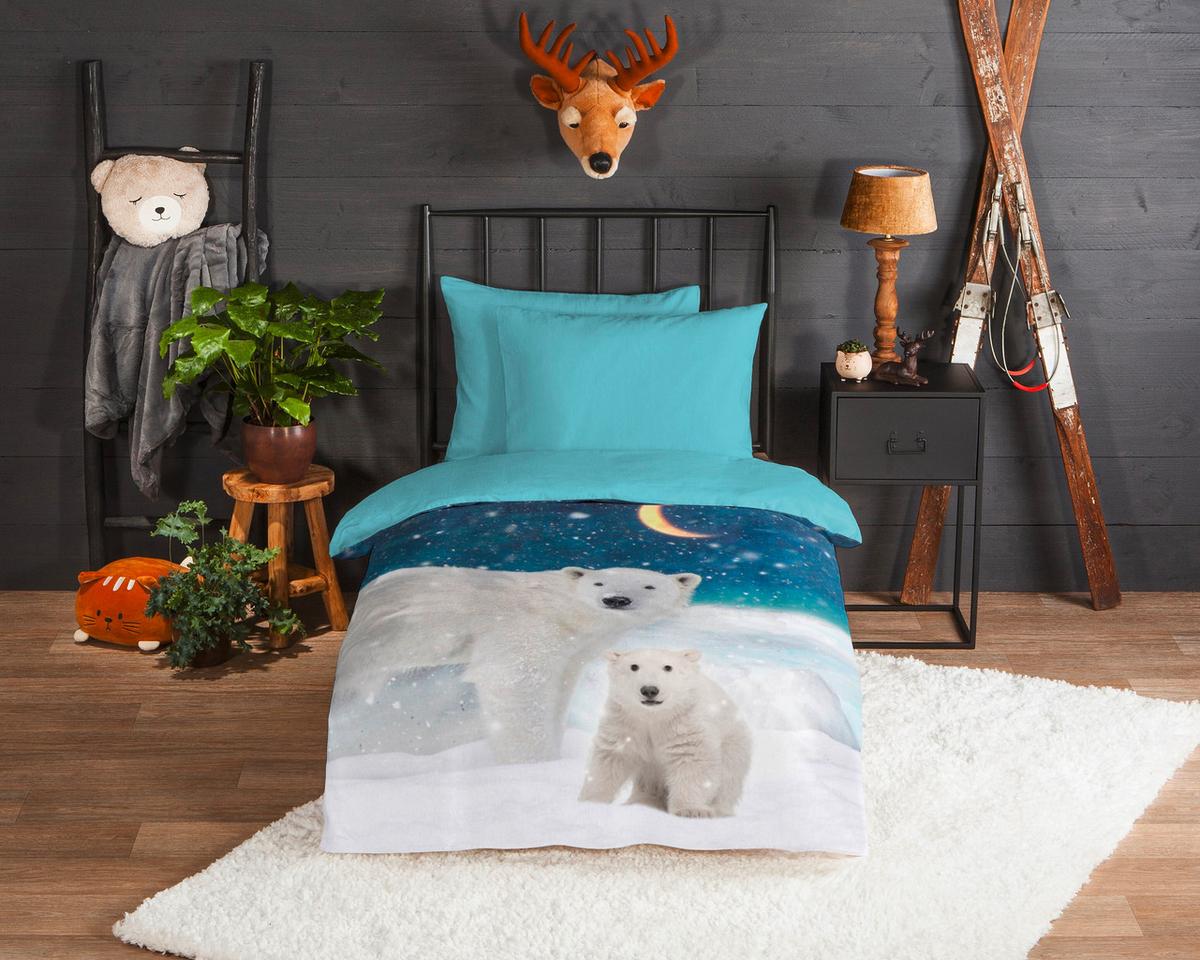 Kinderbettwäsche Polar Multicolor 140x200 cm - Multicolor, Trend, Textil (140/200cm)