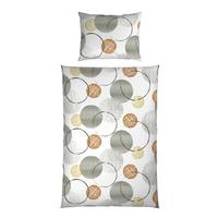 Bettwäsche Sandra - Senfgelb/Grau, MODERN, Textil - Luca Bessoni