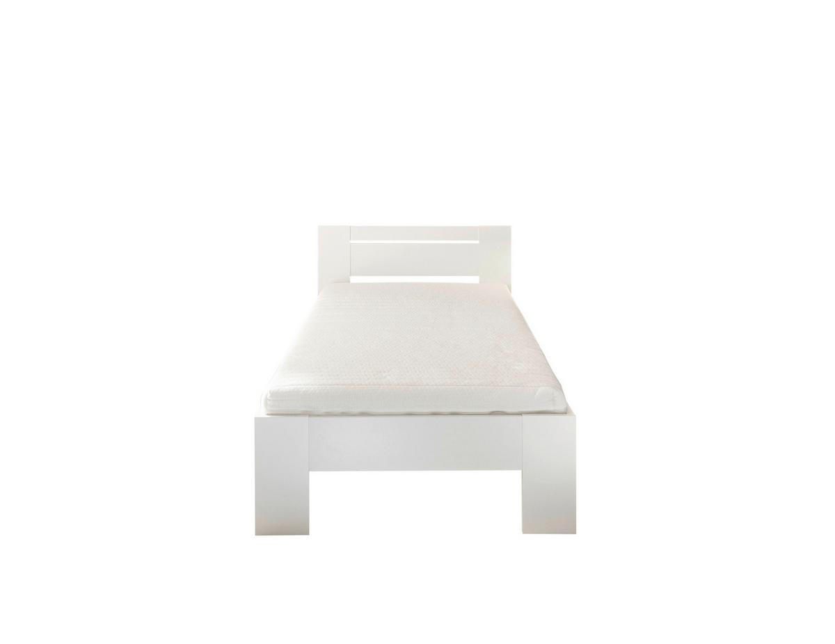 Bett Cannes 90 Weiß 90x200 - Weiß, KONVENTIONELL, Holzwerkstoff (90/200cm) - Ondega