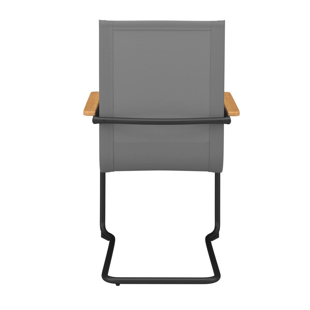 Gartensessel Vanessa - Grau, MODERN, Holz/Textil (44/46/51cm) - Beldano