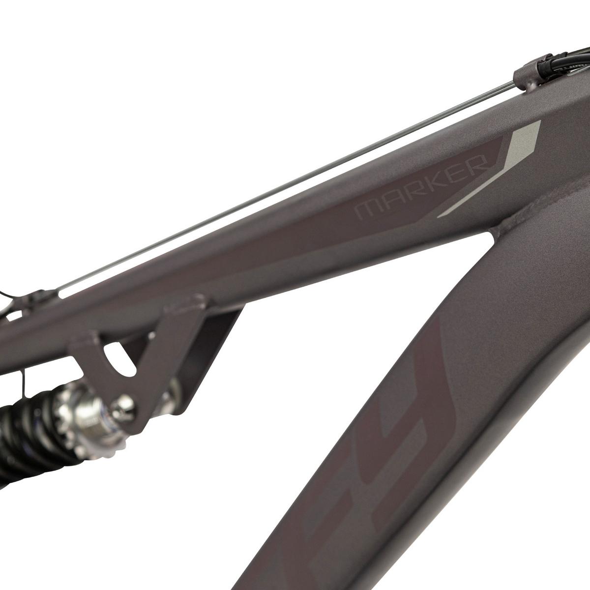 Kinderfahrrad Marker Hellgrau, 27,5 cm - Hellgrau, Basics, Metall (68/105/176cm)