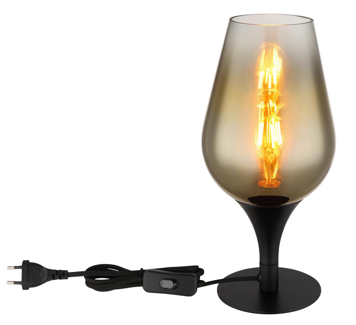 STOLNÁ LAMPA LAVUS, zlatá - číra/zlatá, Konventionell, kov/sklo (15/31cm) - Globo