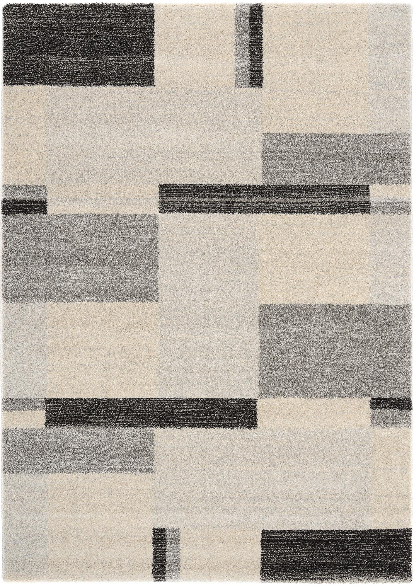 Teppich Läufer Grau Palazzo Bloc 80x300 Cm