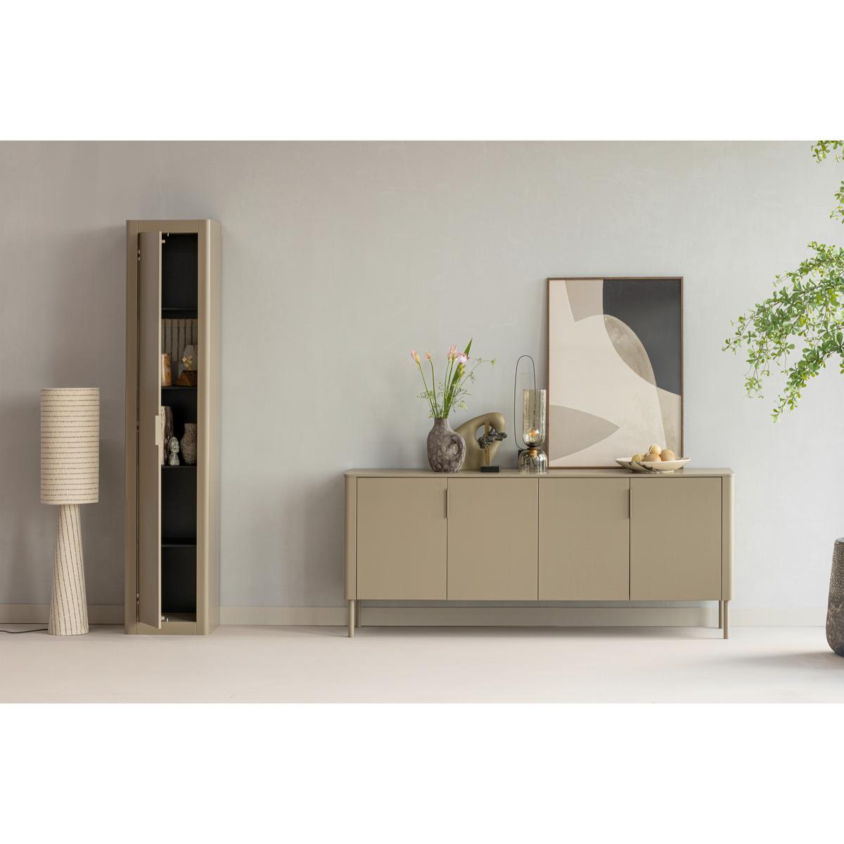 Mehrzweckschrank Gunnar Schlammfarben B: 45 cm - Schlammfarben, Design, Holz (45/217/39cm) - Livetastic