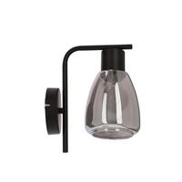 WANDLEUCHTE 21-35097 MOLDO - Schwarz, Design, Glas/Metall (17.4/12/23.5cm)