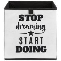 ÚLOŽNÝ BOX POPPI 8 - čierna/biela, kartón/textil (32/32/32cm) - Mömax