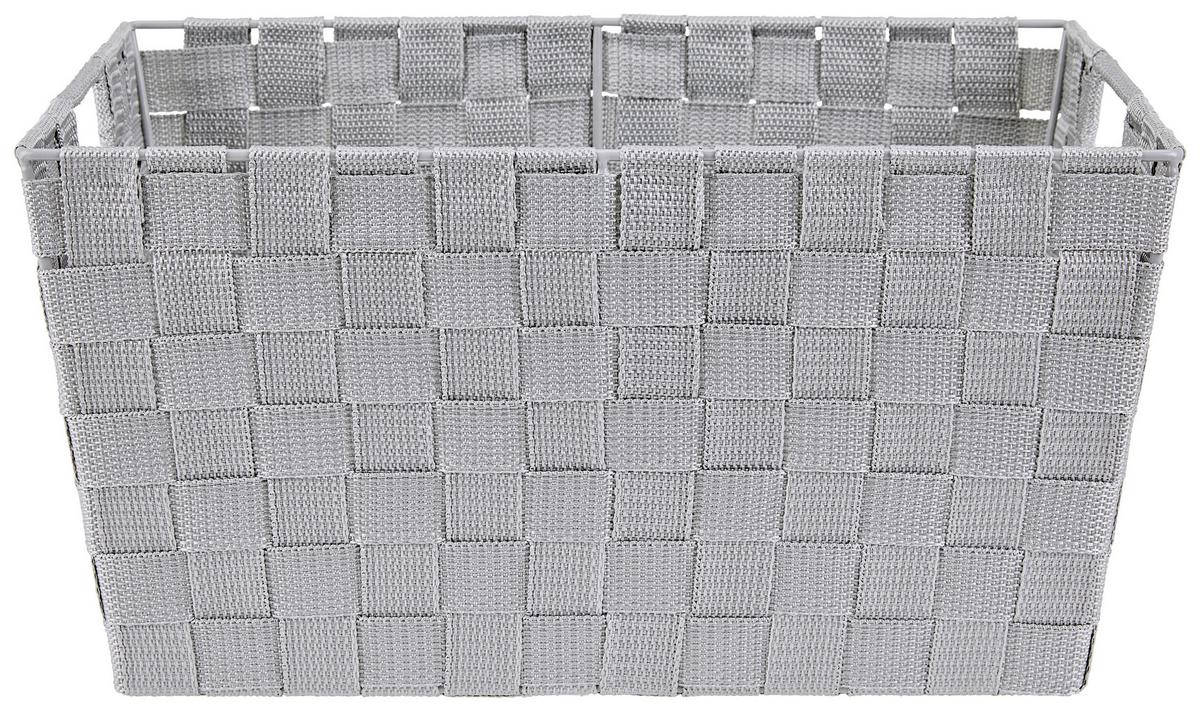 Aufbewahrungskorb Carolyn 38x26 Cm Kunststoff Grau - Grau, Basics, Kunststoff (38/19/26cm) - Ondega