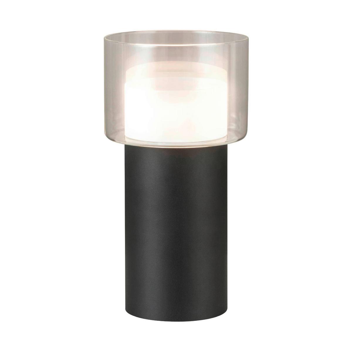 LED-Tischleuchte 39728* Molineros - Schwarz/Weiß, Design, Glas/Kunststoff (14/27cm) - Eglo
