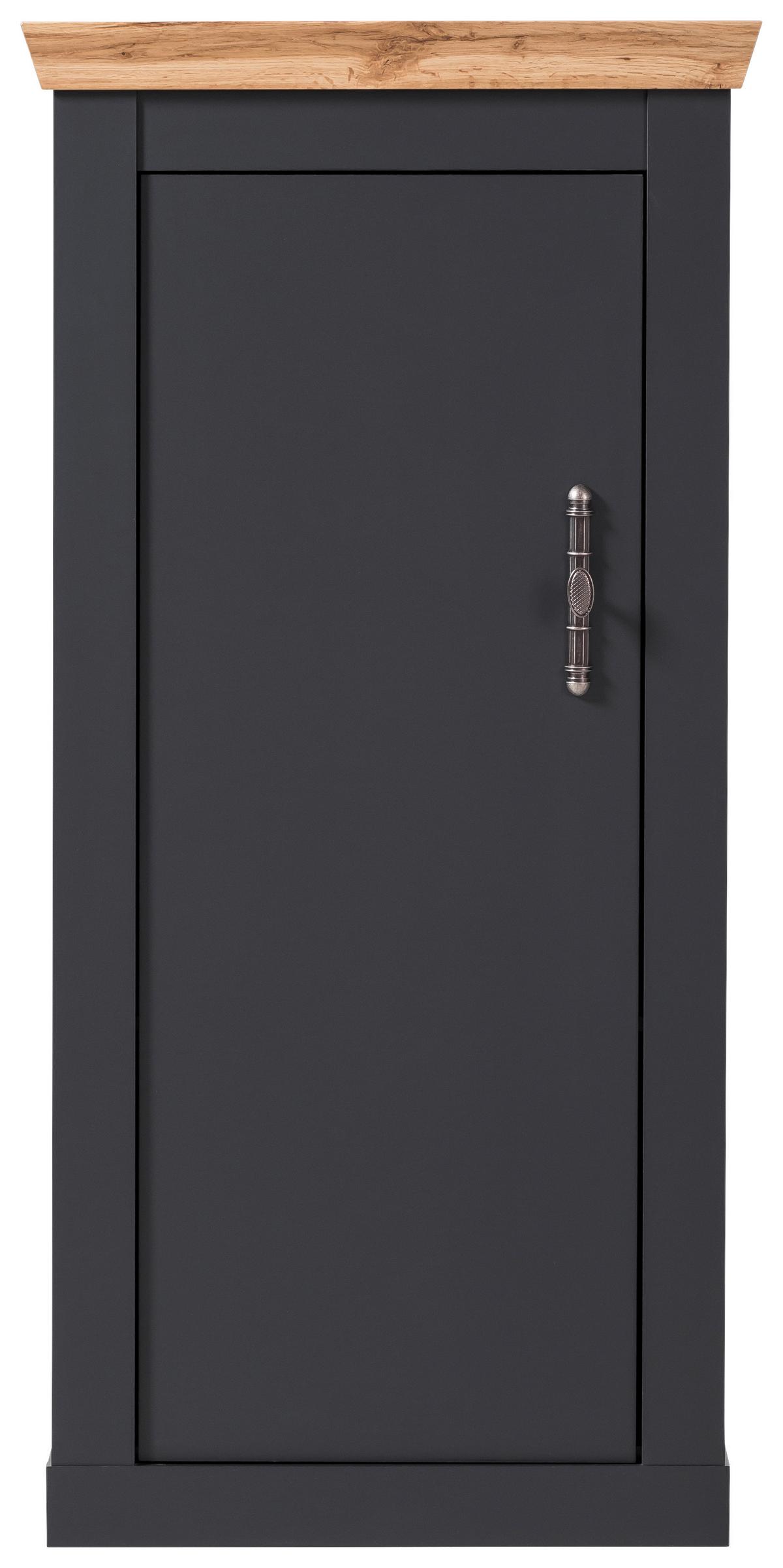 Highboard Catania Anthrazit/Eiche Dekor B: 72cm - Anthrazit/Eiche Wotan, Design, Holzwerkstoff (72/146/38cm) - MID.YOU