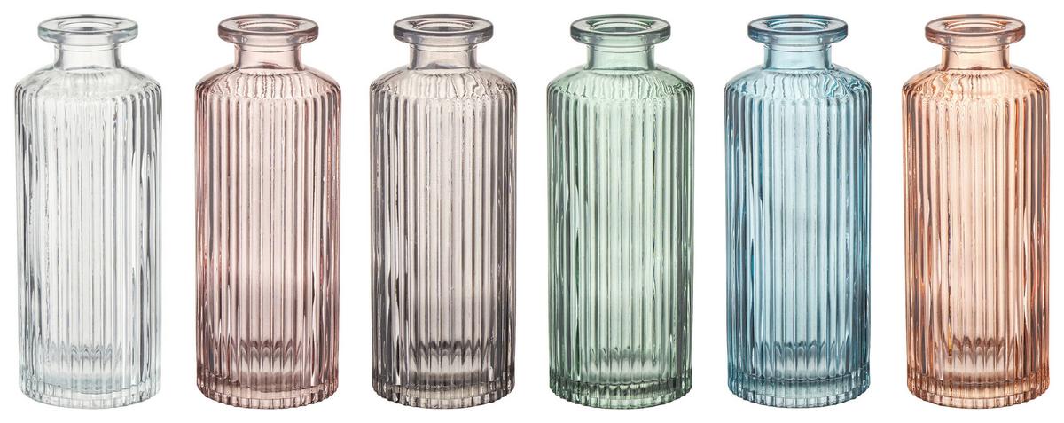 Váza PANJA, 13,3 cm - oranžová/modrá, Konventionell, sklo (5,2/13,3cm) - Mömax