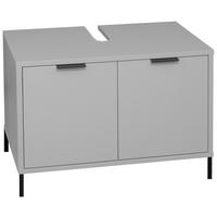 Waschbeckenunterschrank Bonnie Grau, B: 71 Cm - Grau, MODERN, Holzwerkstoff (71/58/45cm) - Livetastic