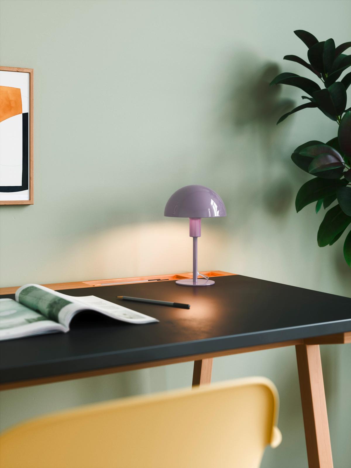 Tischleuchte Ellen Mini Lila D: 16 cm - Lila, Design, Metall (16/25cm) - Nordlux