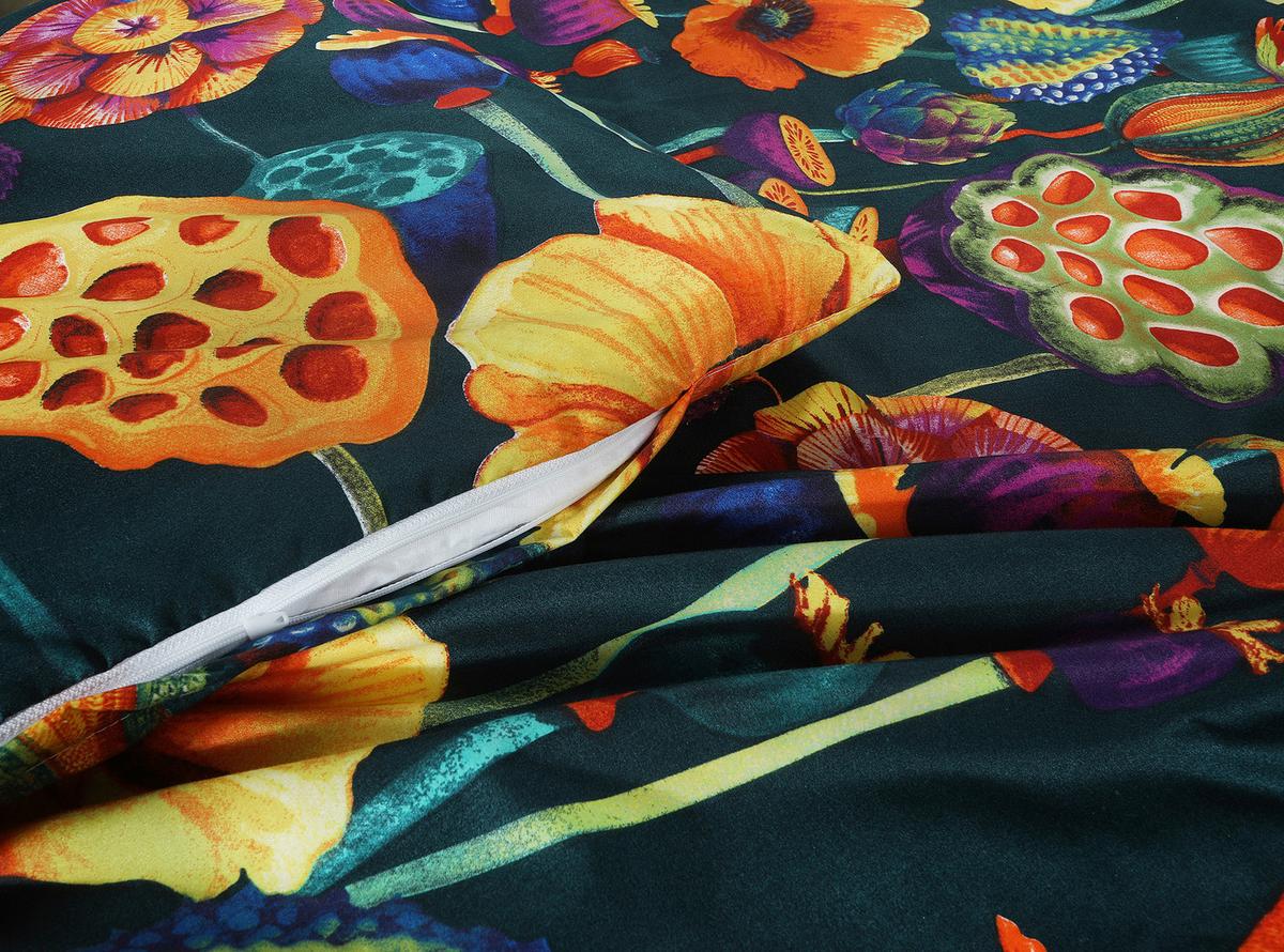 BETTWÄSCHE WILDFLOWERS - Blau/Gelb, MODERN, Textil - Luca Bessoni