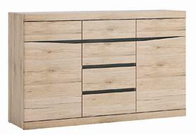 Kommode Summer San Remo Eiche Dekor B: 150 cm - MODERN, Holzwerkstoff (150/92/40cm) - Modern Living