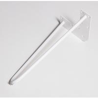 Bankgestell Stahl Weiß Bxh: 40x42 Cm, Hairpin - Weiß, Basics, Metall (40/42cm)