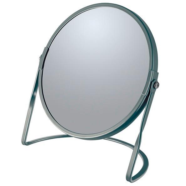 Standspiegel Akira Matt Dark-Grey - Dunkelgrau, Basics, Glas (18,4/10,5/20cm)