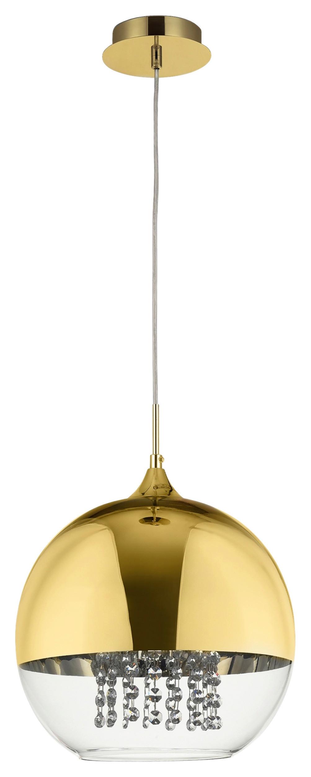 PENDELLEUCHTE FERMI - Goldfarben, Basics, Glas/Metall (30/28cm) - MAYTONI