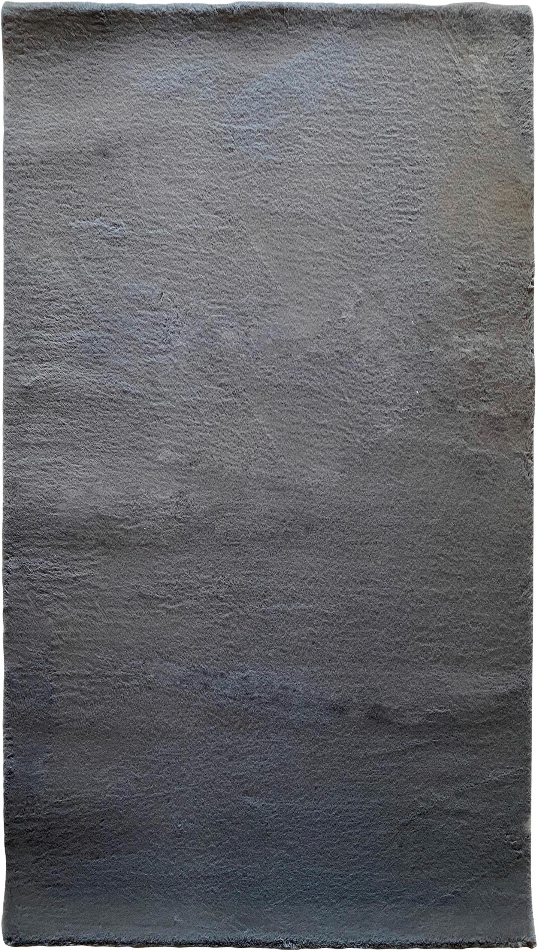 Fellteppich Magarete Stahlgrau 80x150 cm