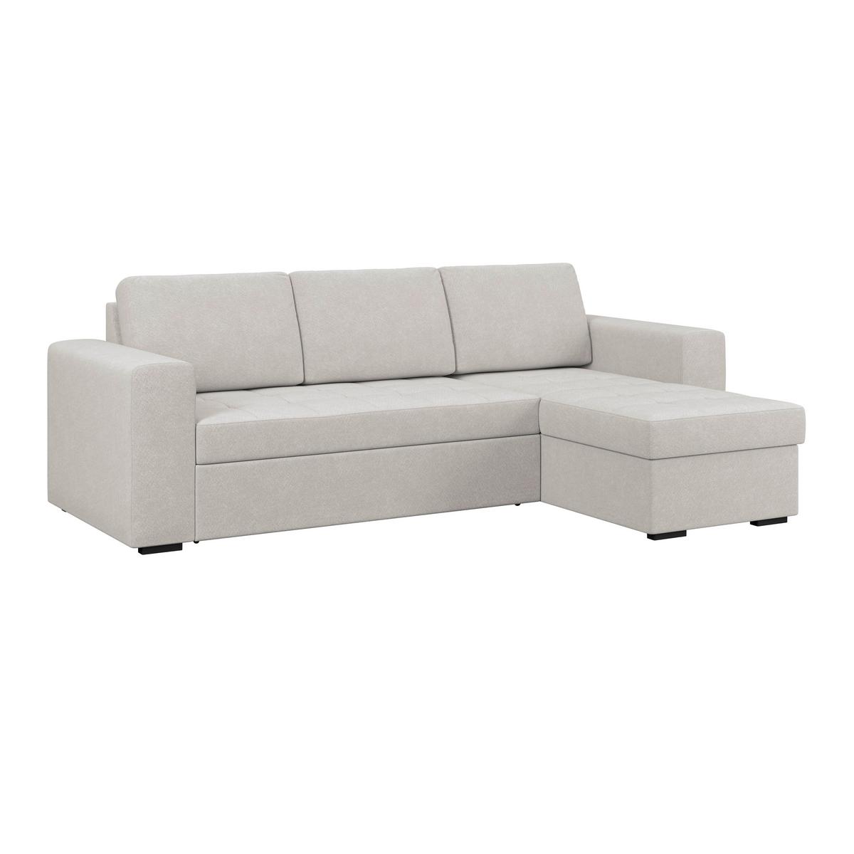 Ecksofa Jan Hellgrau S: 247x155 Cm - Hellgrau, Trend, Textil (247/155cm)