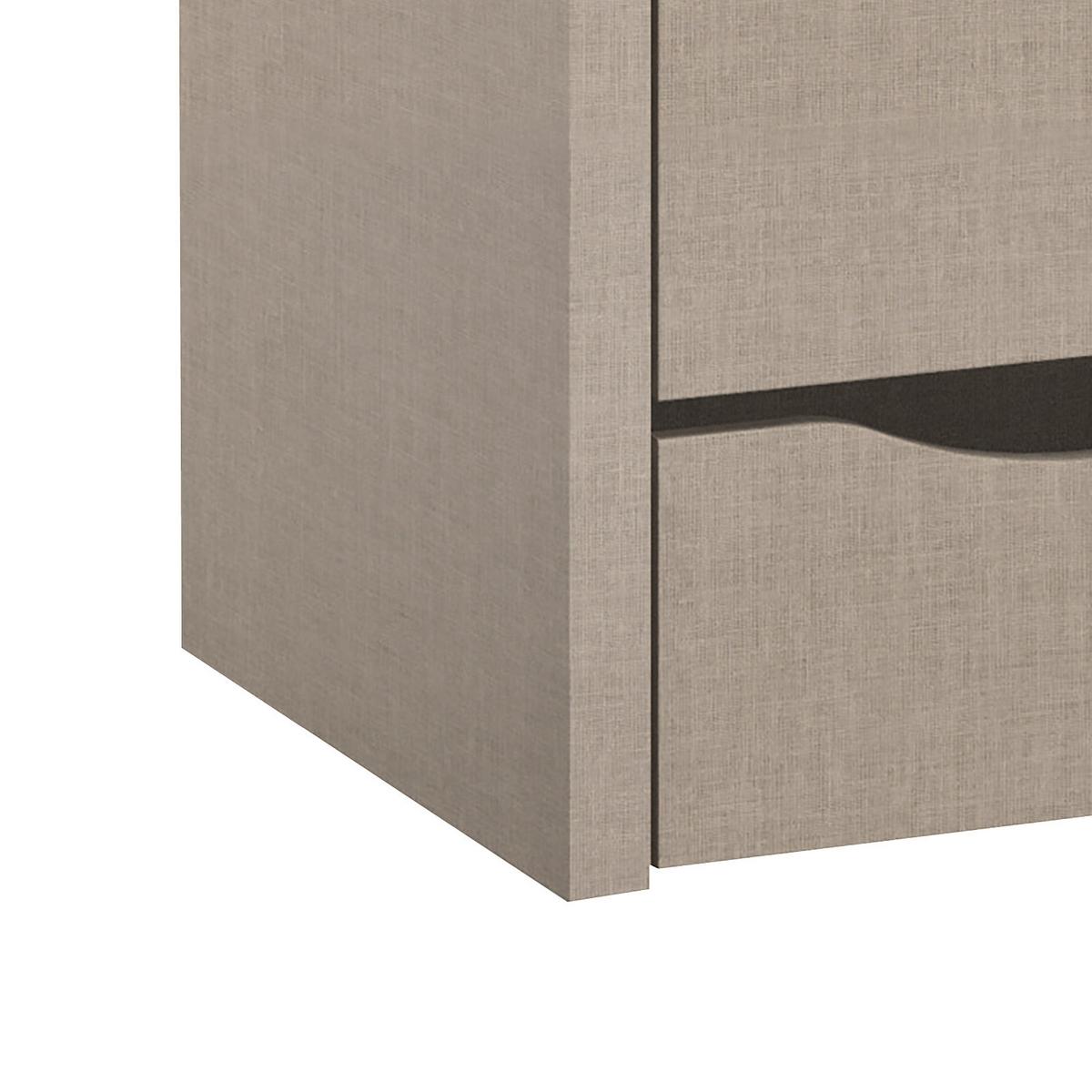 Schubkasteneinsatz Miami B: 66 cm, Grau, Mit 2 Laden - Grau (66/39/45cm)