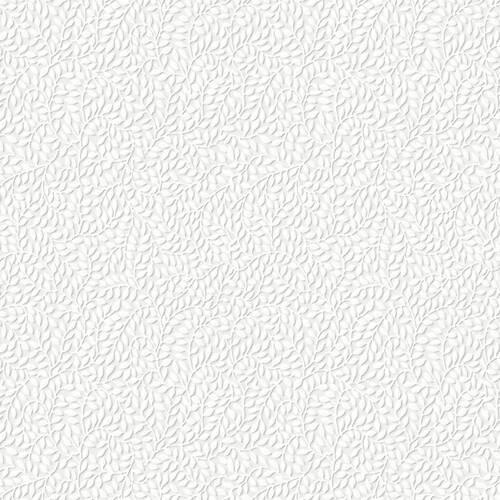 Vliestapete Little Vines Paintable - Weiß, Basics, Papier/Kunststoff (52/1005cm)
