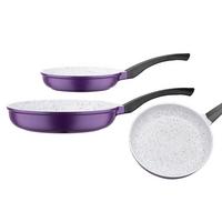 PFANNENSET Violett, 2--Teilig., 20+28 cm - Violett, Basics, Metall (20+28cm) - GSW