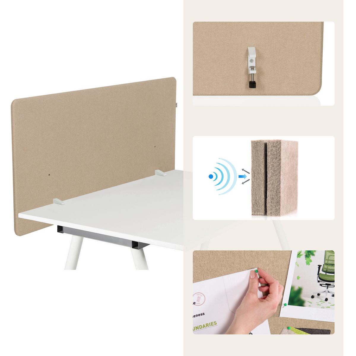 TRENNWAND Flexmiut Beige B: 120cm - Beige, MODERN, Textil (120/62/2cm) - MID.YOU