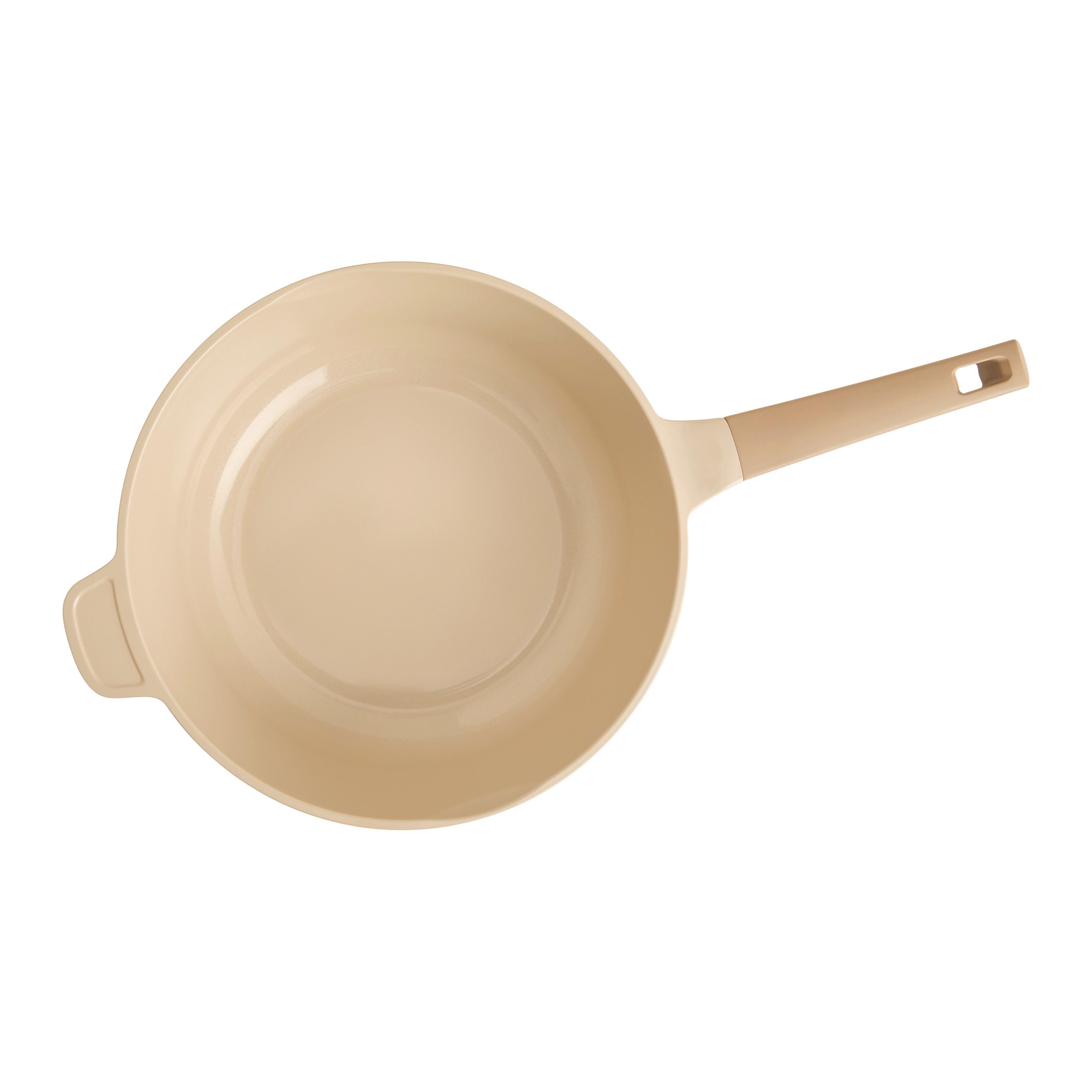 Wok Ø 38cm - béžová, Moderní, kov/plast (28/9,7cm) - Mömax