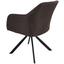 Stuhl Sevilla Grau - Schwarz/Grau, MODERN, Textil/Metall (55,5/82/63cm) - Ombra