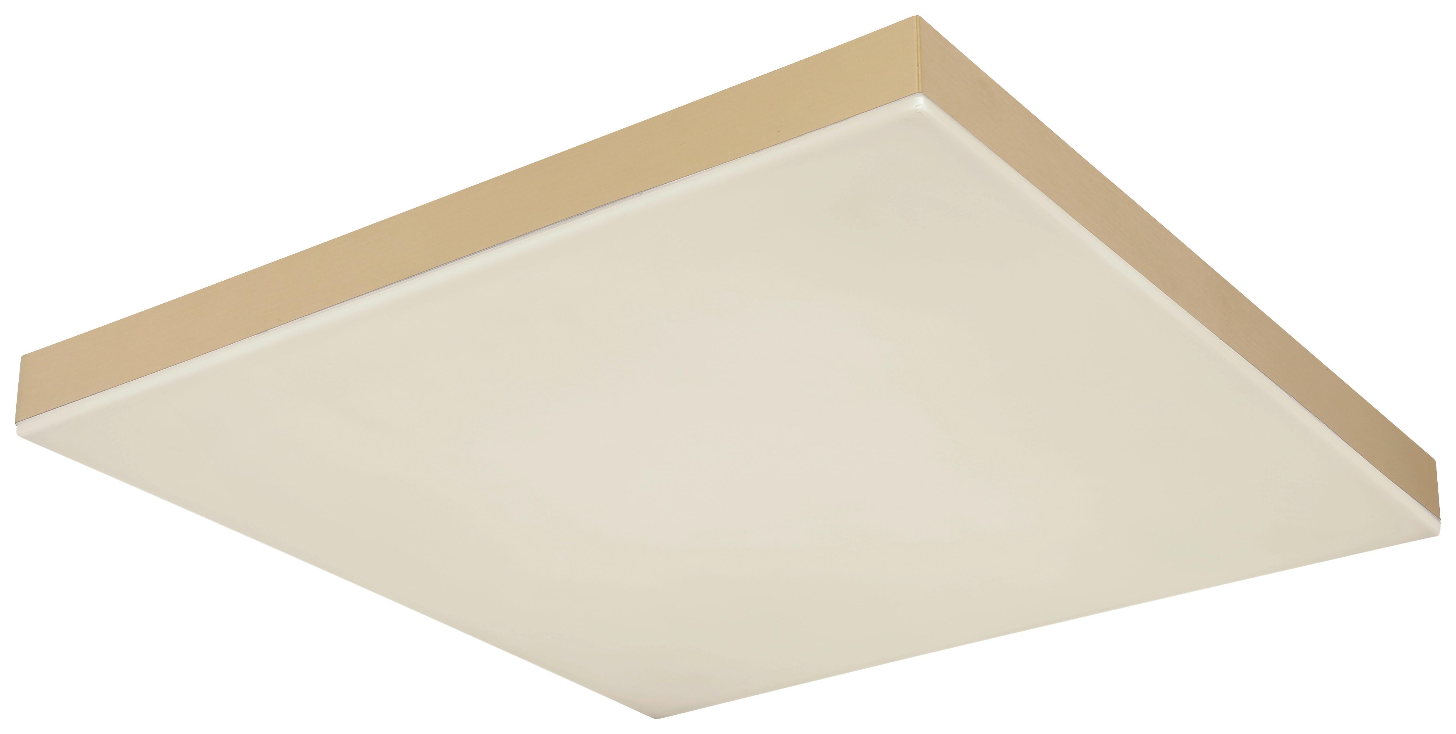 Led-deckenleuchte 41594d2m - Messingfarben/Weiß, Basics, Kunststoff/Metall (45/45/6,5cm) - Globo