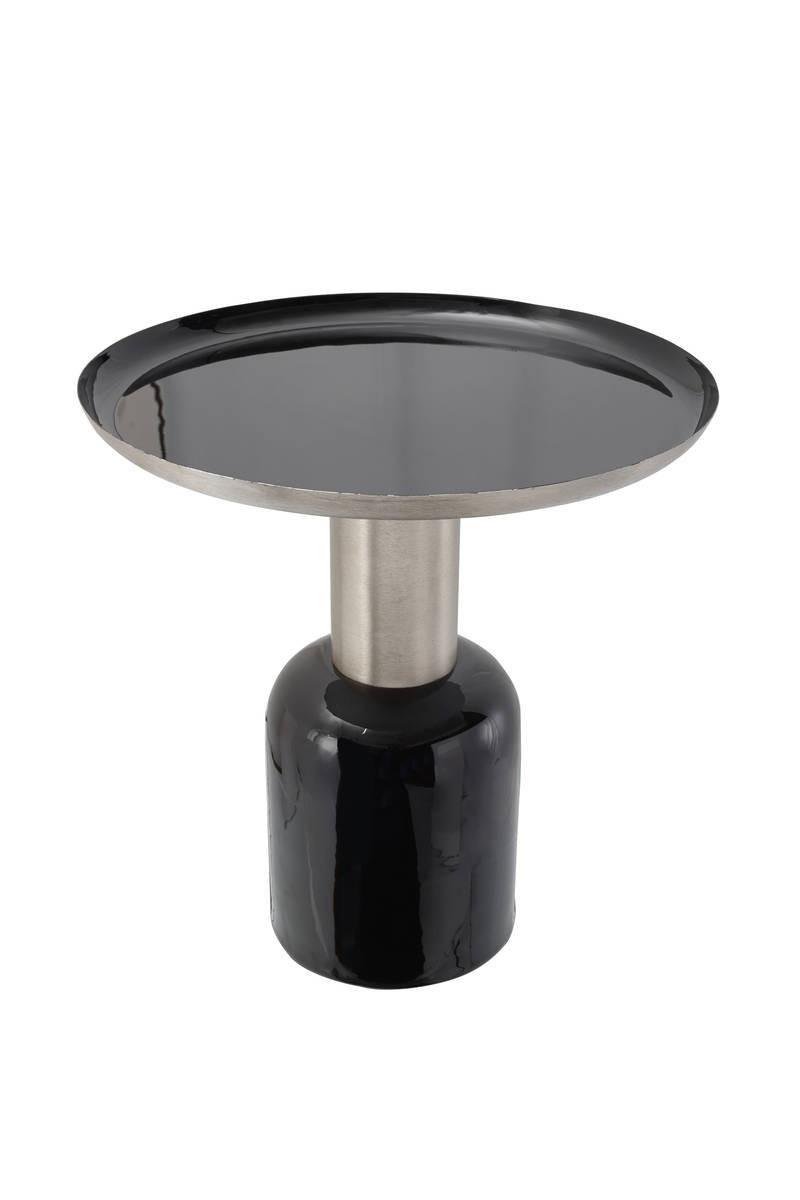 Beistelltisch Art Deco Schwarz/silberfarben