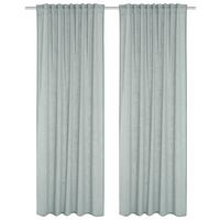 FERTIGVORHANG SOFTY 2ER SET - Salbeigrün, Basics, Textil (140/160cm)