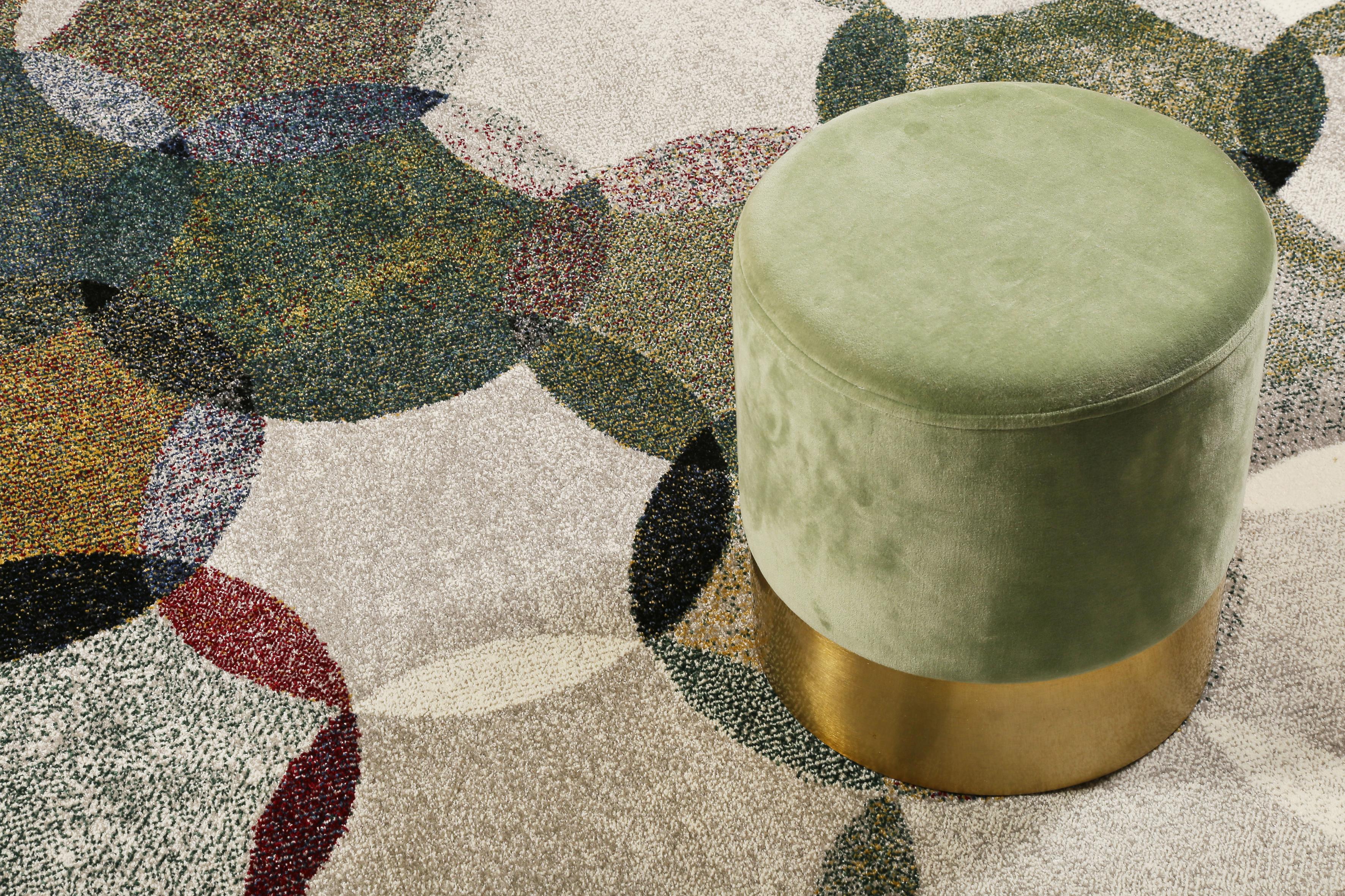 Webteppich Modernina - Dunkelgrün/Multicolor, KONVENTIONELL, Textil (160/225cm) - Esprit