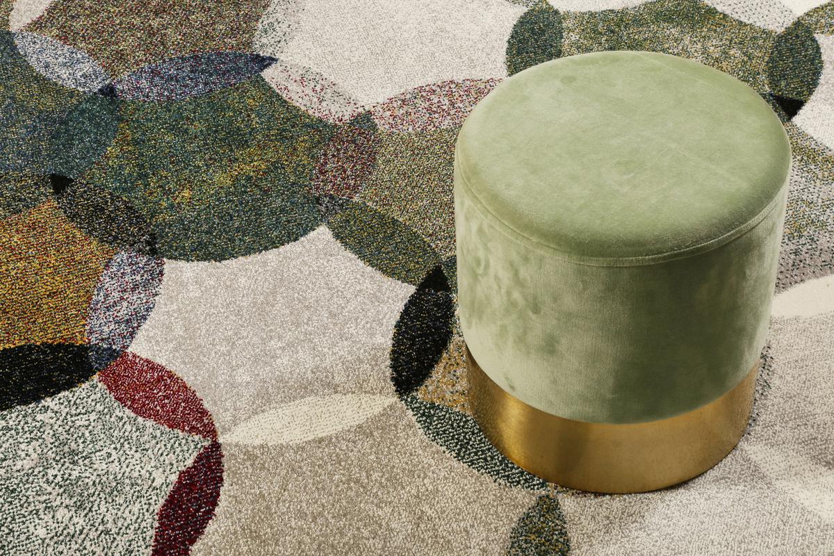Webteppich Modernina - Dunkelgrün/Multicolor, KONVENTIONELL, Textil (120/170cm) - Esprit