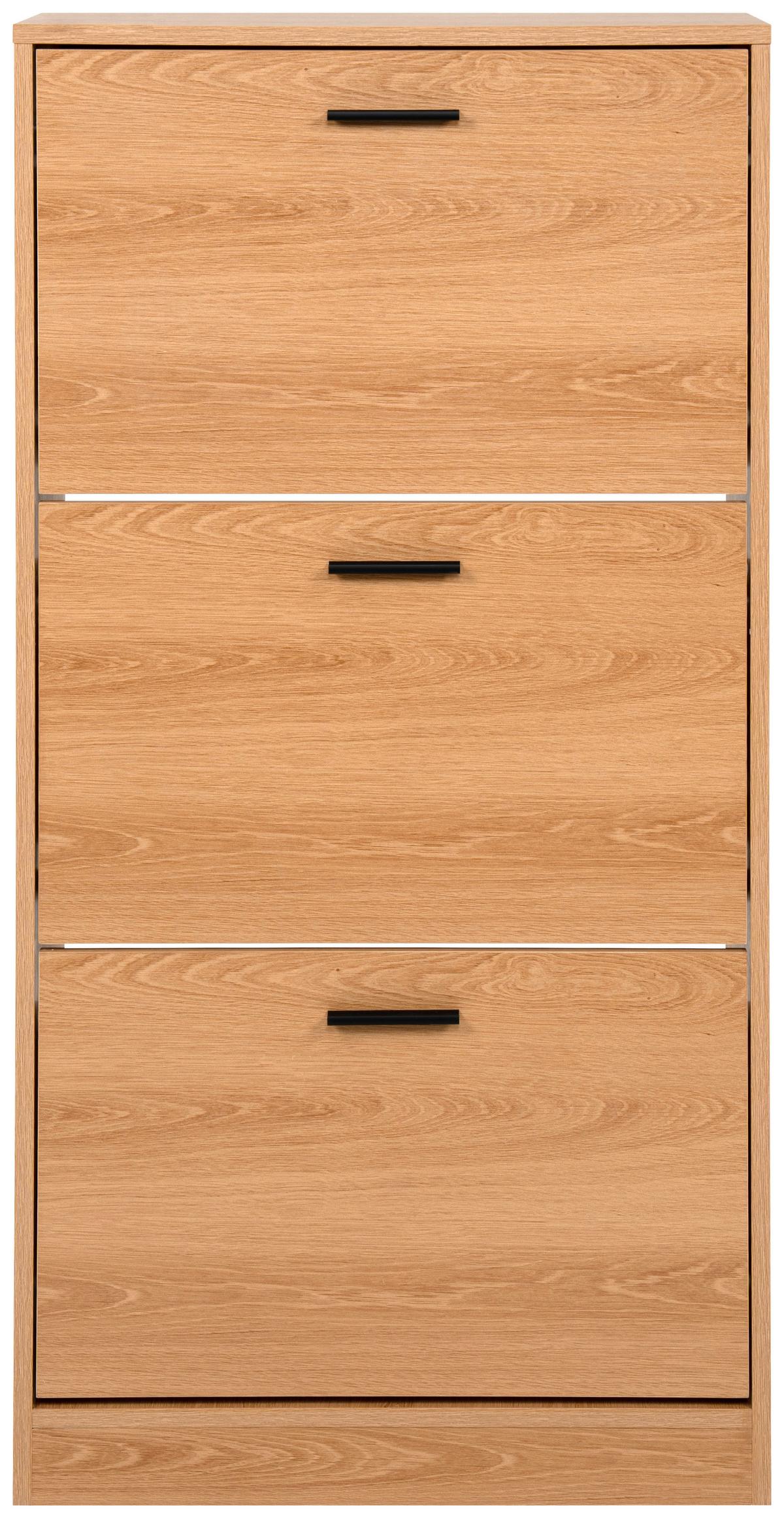 Schuhkipper Zwolle Eiche Dekor B: 60 Cm - Eichefarben, Trend, Holzwerkstoff (60/117/24cm)