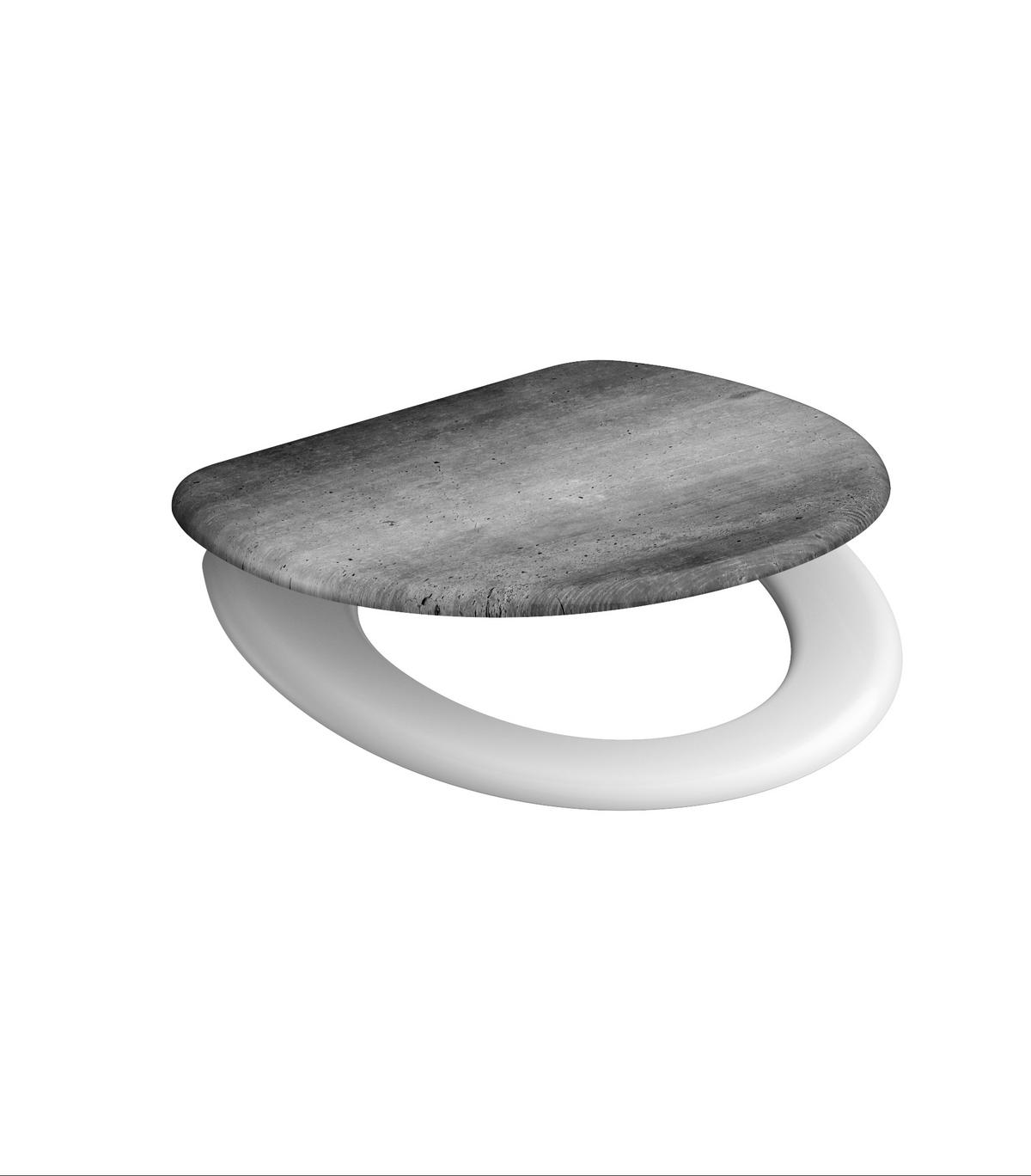 WC SEDÁTKO INDUSTIAL GREY -SB- - šedá, plast (37,2/1,4/44,5cm) - Schütte
