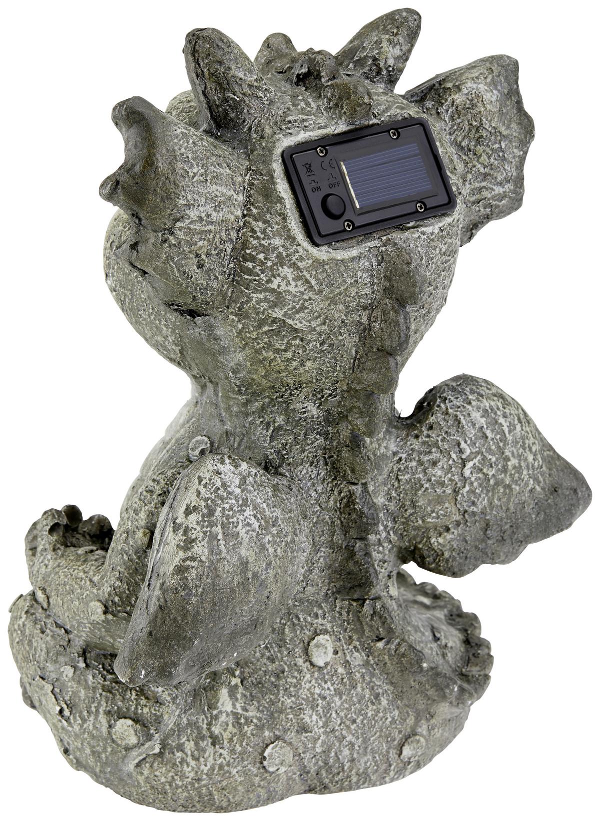 Dekor Sárkány Barry - szürke, Konventionell, kő (25/34/21cm) - Ondega
