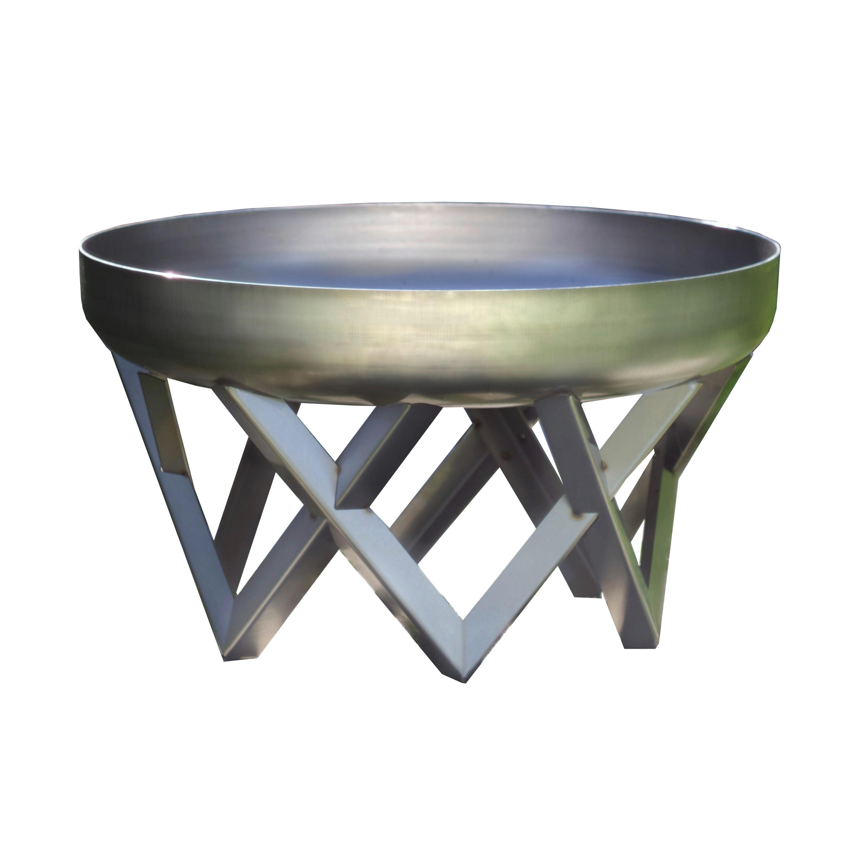 Feuerschale Venta Xxl Edelstahl - Edelstahlfarben, Basics, Metall (63/63/35cm)